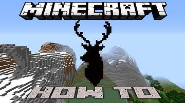 Minecraft ~8 Bit~ HOW TO : Stag Head Silhouette ( Tutorial ) /W Killerkev