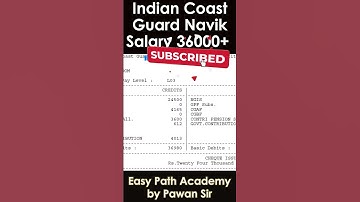 Indian Coast Guard Navik Salary Slip | #shorts #1million #viral #instagram #indiancoastguardnavik