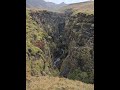 Views of Midskalagil Canyon While Hiking Skálakot Manor