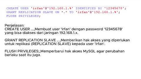 Tugas Database Lanjut Membuat Replikasi MySQL - BDL