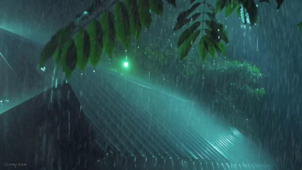 Heavy Rain and Thunderstorm Sounds – Fall Asleep Naturally Tonight, ASMR Rain for Sleeping