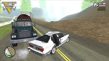 GTA SA Cliff Drops - Realistic Vehicle Deformation Ep.13