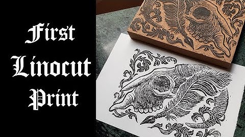 Making My First Linocut Print