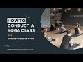 How To Conduct A Yoga Class ?