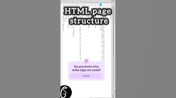 HTML page structure #html5 #ytshorts #youtubeshorts