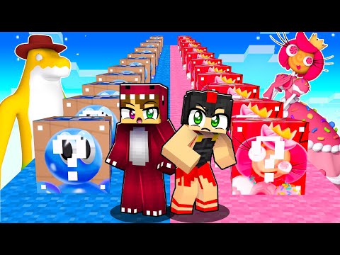 DESAFÍO de LUCKY BLOCK de AMAZING DIGITAL CIRCUS 😱 GUMMIGOO vs PRINCESA LOOLILALU