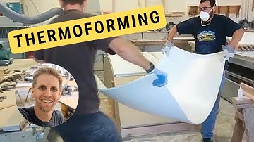 Thermoforming a Corian Solid Surface Panel onto a Curved Buck