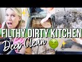 KITCHEN DEEP CLEAN 🤢 BEHIND REFRIGERATOR + OVEN DEEP CLEAN | EXTREME CLEANING MOTIVATION