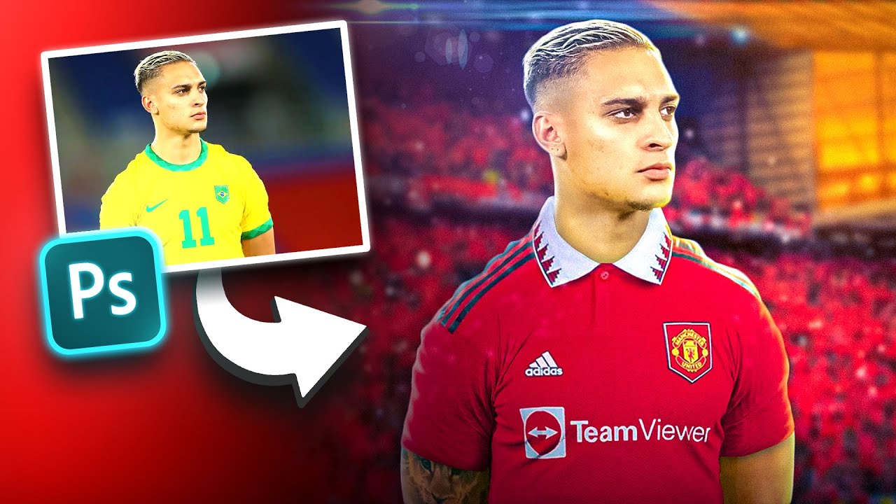 How To Edit Like 433 In Photoshop? Antony To Man United Speed Art