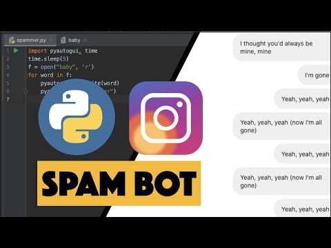 HOW TO MAKE SPAM BOT (7 lines only)