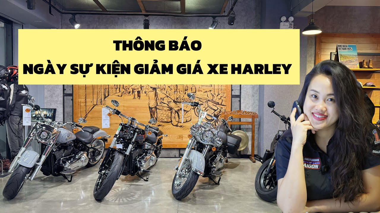 THÔNG BÁO SỰ KIỆN DEAL DAY GIẢM GIÁ NHIỀU MẪU XE HARLEY NGÀY 16-17/8/25 Harley-Davidson Đông Sài Gòn