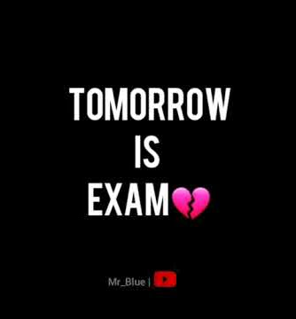 Tomorrow exam whatsapp status | online exam whatsapp status | tomorrow exam but online 😆