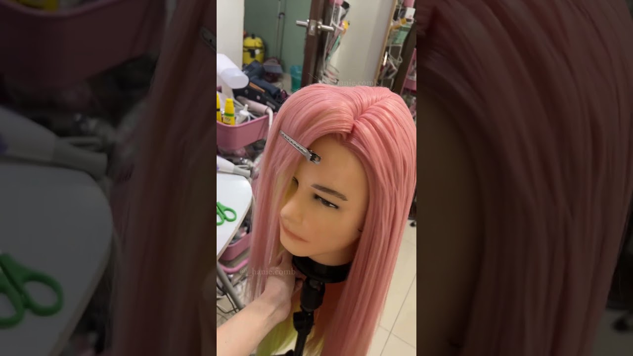 This is how Mitsuri would do her hair for her wedding with the snake pillar~  #wigs #demonslayer