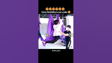 Jimin flexibility moments 😍😍 edit by army 💜 #shorts #btsshorts #jimin #btsarmy #ytshorts #trending