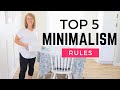 My 5 favorite minimalism rules