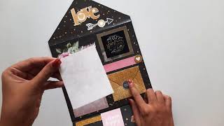 Envelope Album Card Tutorial | Scrapbook Ideas | Love Card Ideas | Valentine Day | Crafts Space