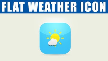 How to make ANDROID WEATHER APP Icon in Photoshop CC, CS6 | Icon Design Tutorial