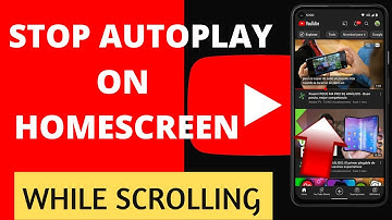 How to turn off autoplay on youtube while scrolling