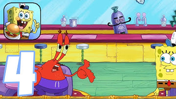 SpongeBob: Krusty Cook-Off - Gameplay Walkthough Part 4(iOS, Android)