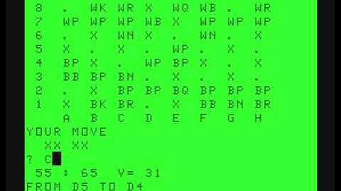 Apple Integer BASIC Chess