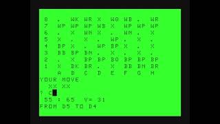 Apple Integer BASIC Chess