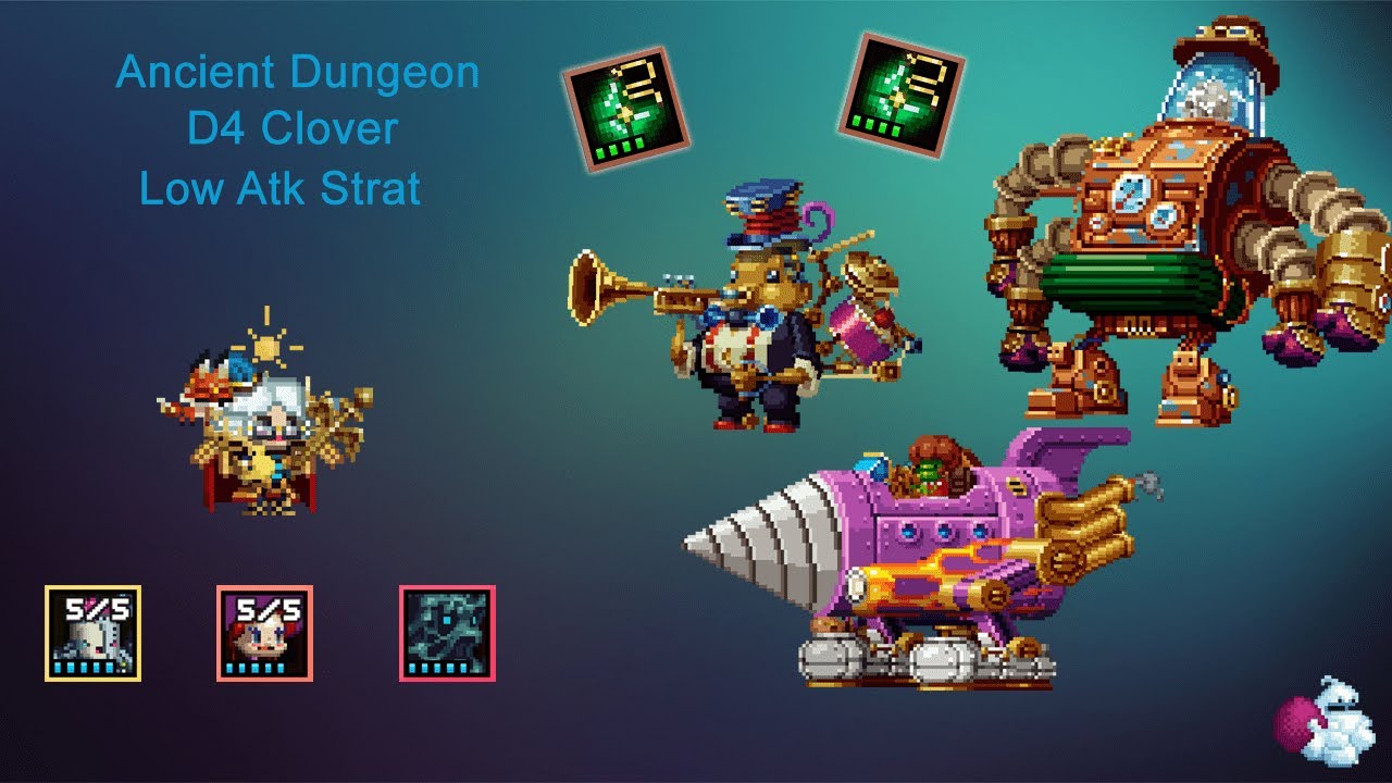 [Rebeat] Ancient Dungeon D4Z16 [D4 Clover] Complete! | Bit Héroes ...