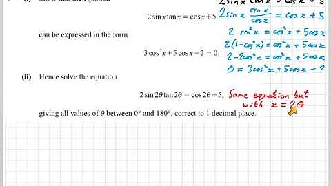 OCR AS Level Maths - May/June 2018 H230/02 - Q7