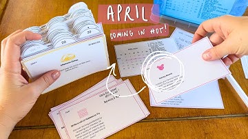 Plan with Me April 2024 w/Index Cards 🗂️