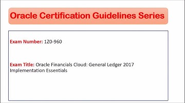 1Z0-960 Certification Guidelines and Sample Questions