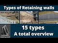 Retaining wall || Types of retaining walls || Retaining wall construction || Gabion retaining wall