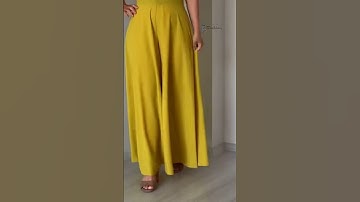 Plazo Pant Cutting and Stitching ideas Easy Tricks ✂️🪡 #fashion