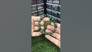 CODE: RZ005 Ruby Zoisite Bracelet 9mm+- #rubyzoisite