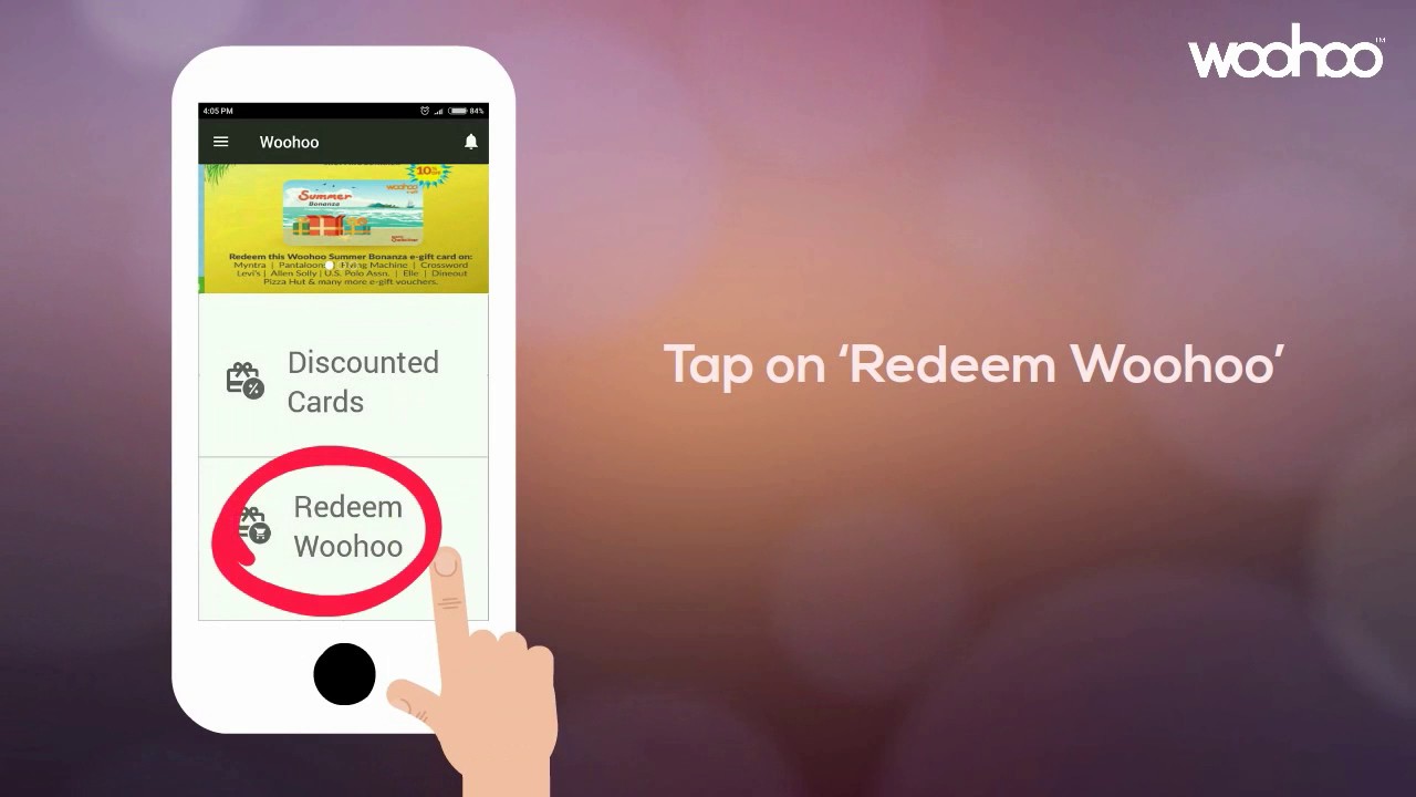 How to Redeem Your Woohoo e-Gift and Gift Card on Woohoo App - YouTube