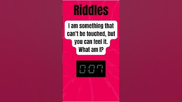 #RiddleEnglish 35 | Can’t Be Touched, But You Can Feel It? 🌬️💫 #riddleswithanswers #InvisibleRiddle
