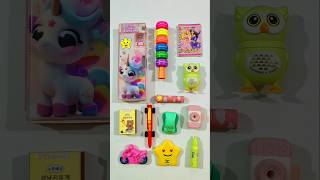 Amazing Stationery Items, Pencil Case, Eraser, Highlighter, Sharpener, Pen