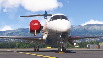 Flying the FlightFX Citation X from Mariscal to Chagual in Flight Simulator 2024
