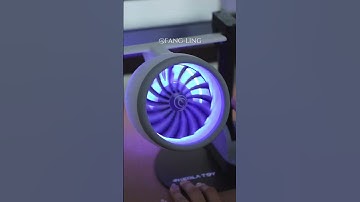 Ordinary fans can no longer satisfy me #desktopfan #3dprinting #decorations #aircraftengine