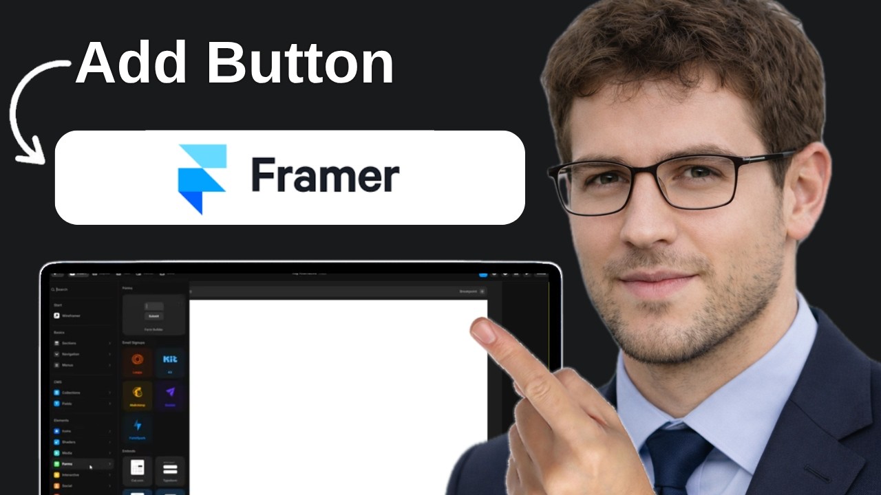 How To Add Button In Framer - YouTube