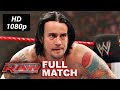 John morrison vs cm punk wwe raw dec  8 2008 full match