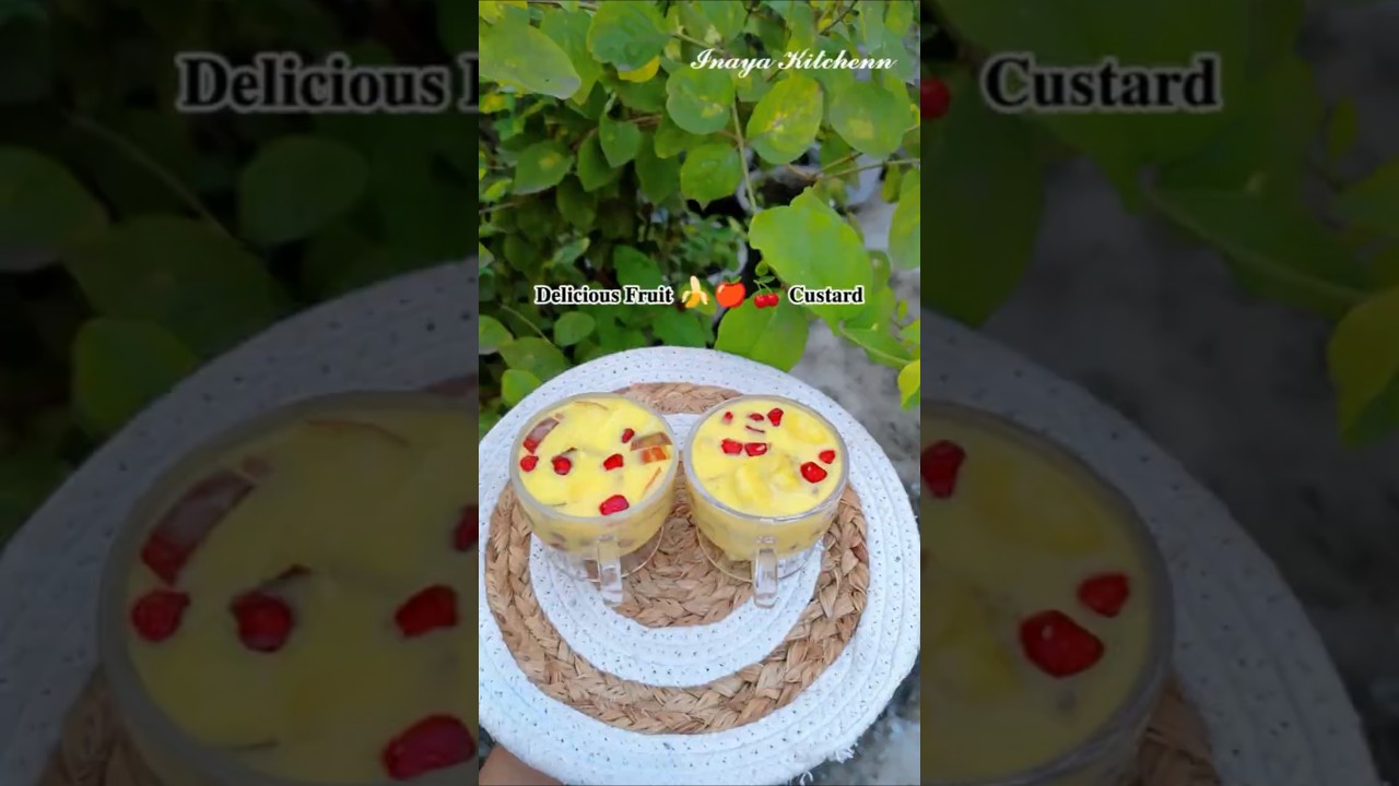 Delicious Fruit Custard Recipe 🍎🍌🍉  Easy Dessert Idea 