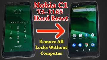 Nokia C1 (TA-1165) Hard Reset - How To Remove Nokia Android Screen Lock