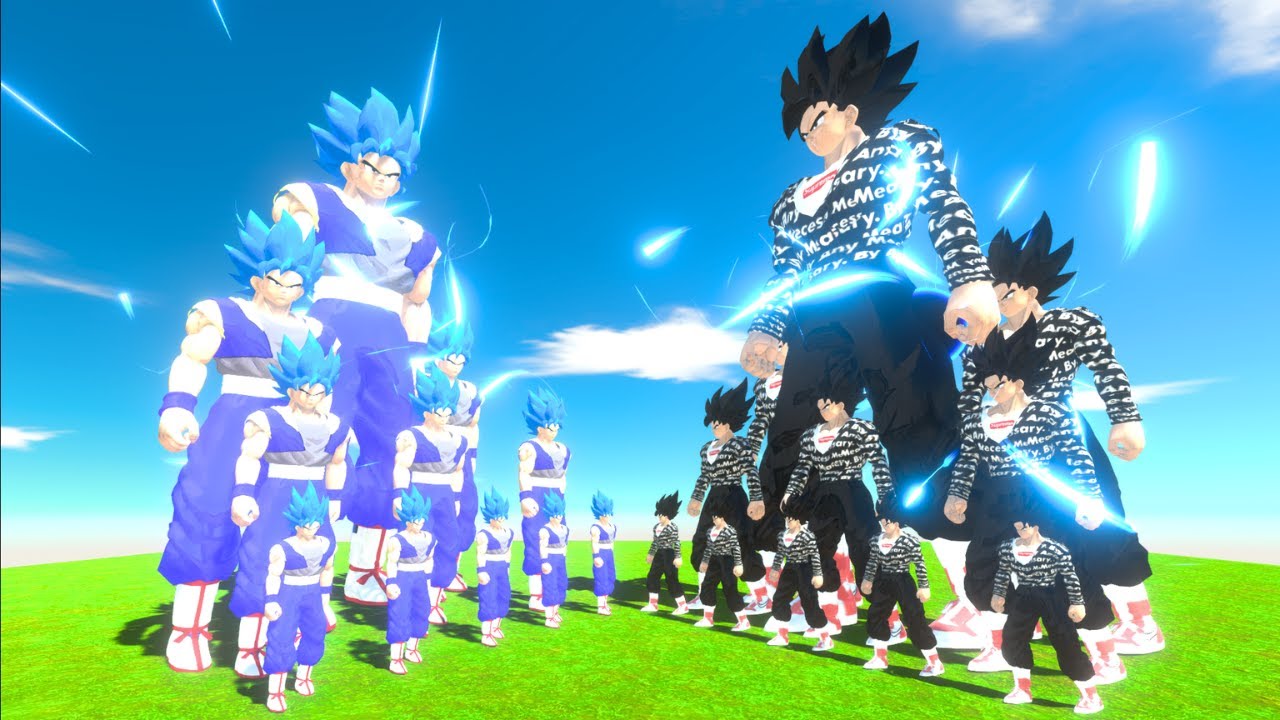 Kamehameha War God Fusion Goku vs Goku Drip - ARBS