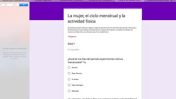 Formulario google para la recolección de datos