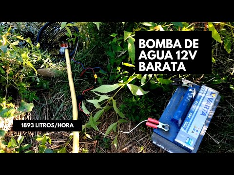 Bomba de agua de 12v - Riego en el huerto con batería - YouTube