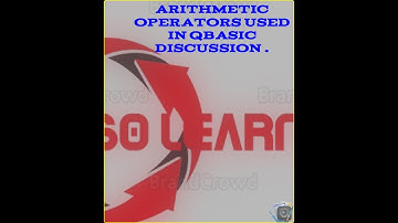 Arithmetic Operators Used in Q basic.