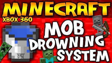 "MINECRAFT" (Xbox 360) "MOB DROWNING SYSTEM" - (TUTORIAL)