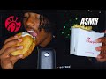 ASMR | TRYING CHICK FIL NEW BBQ BACON SANDWICH 🐔🍗