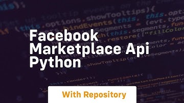 facebook marketplace api python