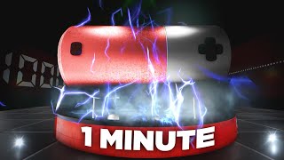 Overcharging A BIG Battery to 1000% 1 minute countdown timer!