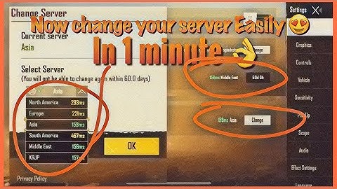 How to Change Server in Pubg Mobile | How to Fix Server Problem in pubg mobile | SERVER LOCK